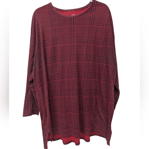 J. Jill Tops - J. Jill size XL black and red plaid tunic